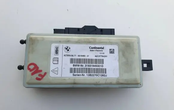 BMW 5 F10 F11 Airbag control unit/module 9319493 31931949301D A2C37764200