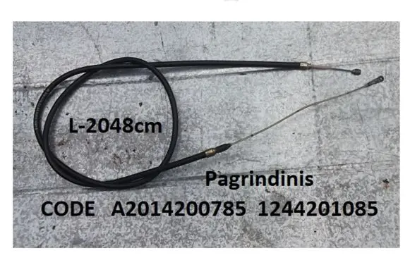 Mercedes-Benz E W124 Handbrake/parking brake wiring cable A2014200785 1244201085
