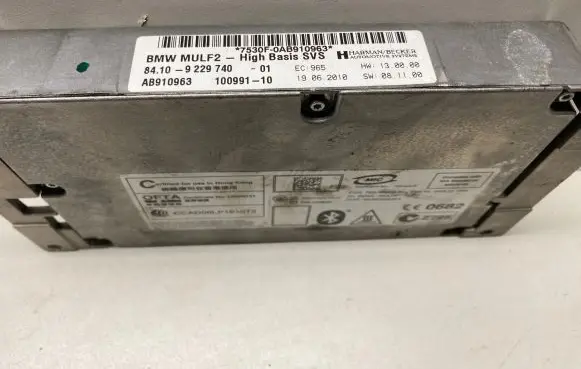 BMW X5 E70 Bluetooth control unit module 9229740
