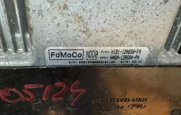 Ford Fiesta Engine control unit/module H1B112A650FA HA6A12B684PA