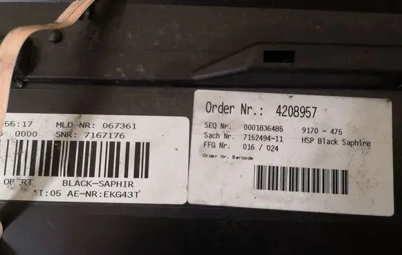 BMW 3 E90 E91 Tailgate/trunk spoiler 51717127054 715249411 72758411