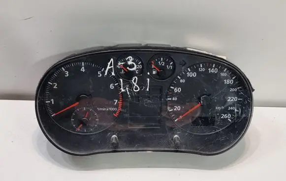 Audi A3 S3 8L Speedometer (instrument cluster) 8L0919860A