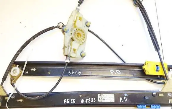 Audi A6 S6 C6 4F Sliding door window regulator with motor 4F0837462D