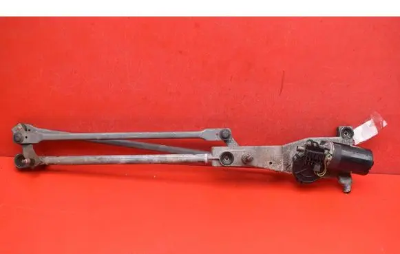 Front wiper linkage and motor