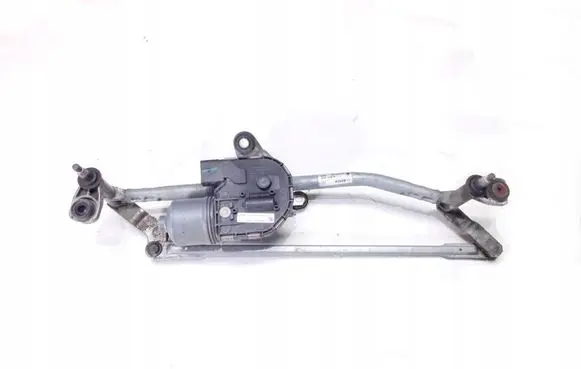 Front wiper linkage and motor