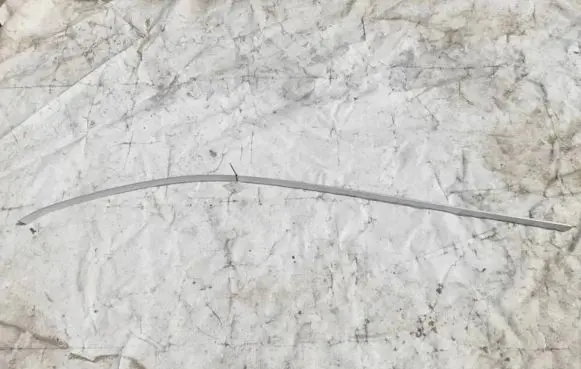 Front door glass trim molding