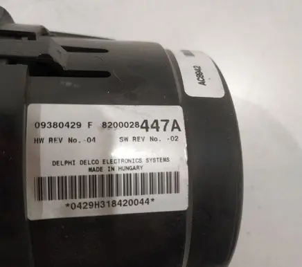 Renault Espace - Grand espace IV Climate control unit 09380429F 82000447A