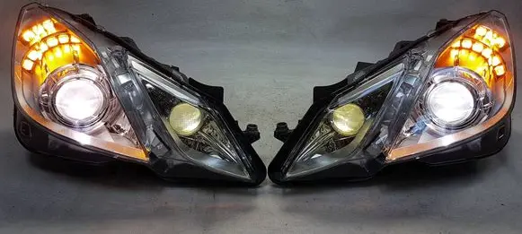 Mercedes-Benz E C207 W207 Headlights/headlamps set A2078200159 A2078200259