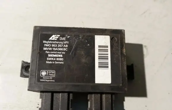 Ford Galaxy Immobilizer control unit/module 7M0953257AB 98VW19A366BC 5WK48080