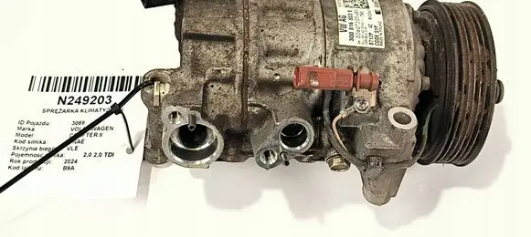 Volkswagen Crafter Air conditioning (A/C) compressor (pump) 3Q0816803E