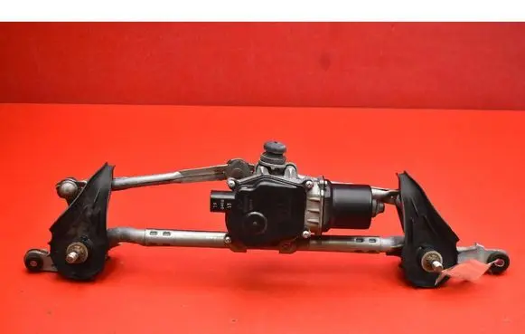 Front wiper linkage and motor