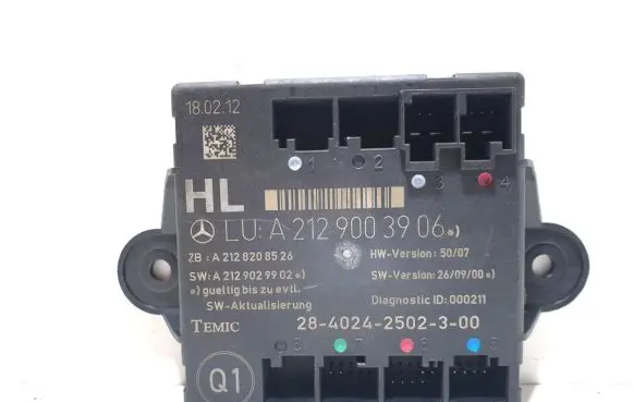 Mercedes-Benz E W212 Door control unit/module