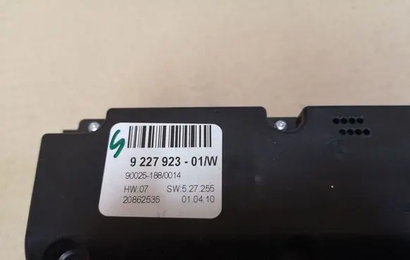 BMW X5 E70 Climate control unit 922792301 90025188 20862535