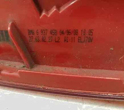 BMW 3 E90 E91 Rear/tail lights 6937458