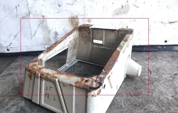Volkswagen II LT Front passenger seat console base 