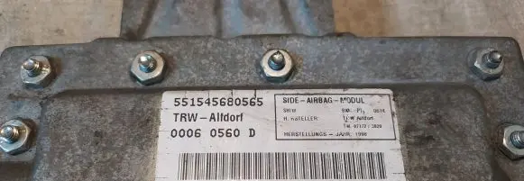 Front door airbag