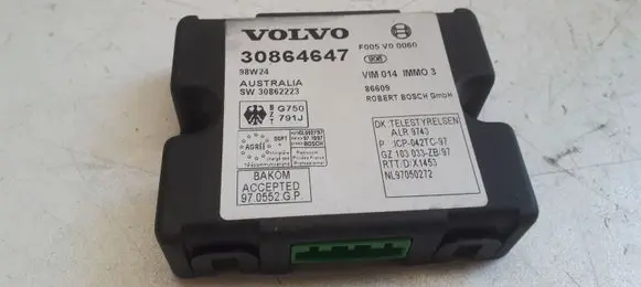 Volvo S40, V40 Immobilizer control unit/module 30864647 SW30862223