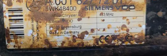 Mercedes-Benz ML W164 Tire pressure control unit A0018277201