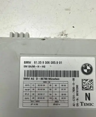 BMW 3 F30 F35 F31 Seat control module 9306085