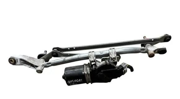 Front wiper linkage and motor