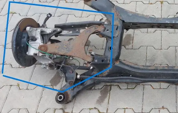 Subaru Forester SK Rear axle beam with reductor SUBFORZWR702980