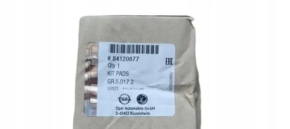 Opel Insignia B Brake pads (rear) 