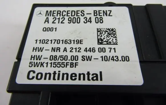 Mercedes-Benz C W204 Other control units/modules a2129003408