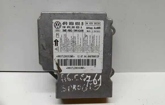 Audi A6 S6 C6 4F Airbag control unit/module 4F0959655B 4F0910655A 5WK43416