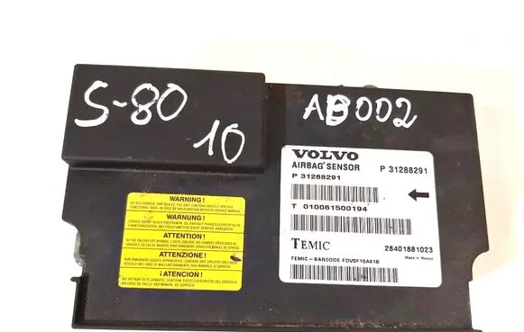 Volvo S80 Airbag control unit/module 31288291 P31288291 28401881023