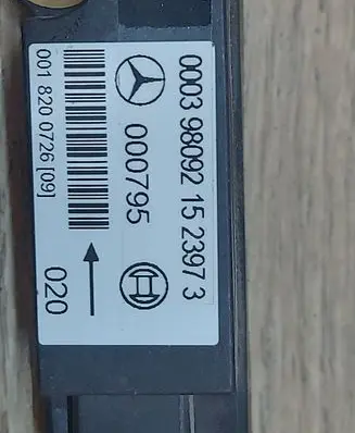 Mercedes-Benz CLK A208 C208 Airbag deployment crash/impact sensor 0018200726 000795