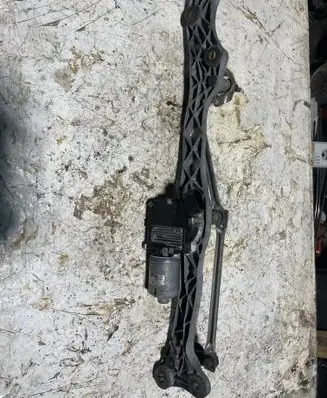 Front wiper linkage and motor