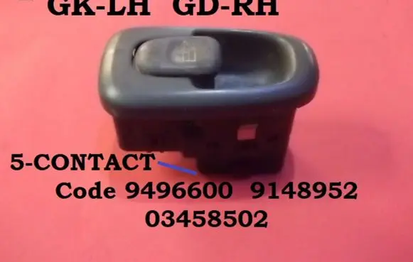 Volvo S70 V70 V70 XC Electric window control switch 9496600 9148952