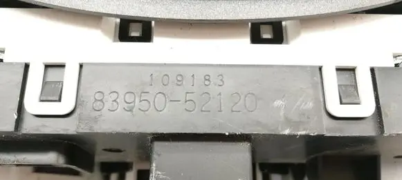 Toyota Verso-S Interior fan control switch 8395052120