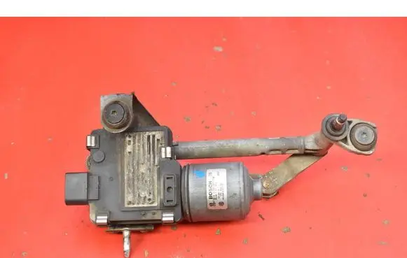 Volkswagen Touran I Front wiper linkage and motor 1T0955024B