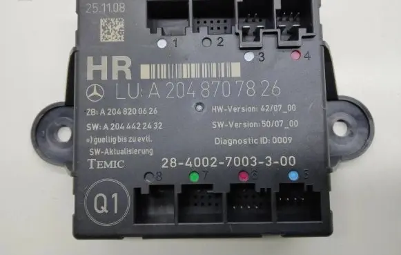 Mercedes-Benz GLK (X204) Door control unit/module A2048707826 A2048200626 A2044422432