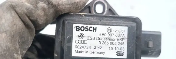 Volkswagen PASSAT B5.5 ESP acceleration yaw rate sensor 8E0907637A 0265005245 0024733