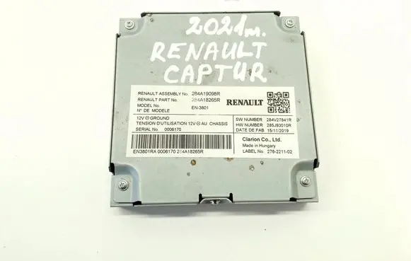 Renault Captur II Other devices 284A19098R 284A18265R