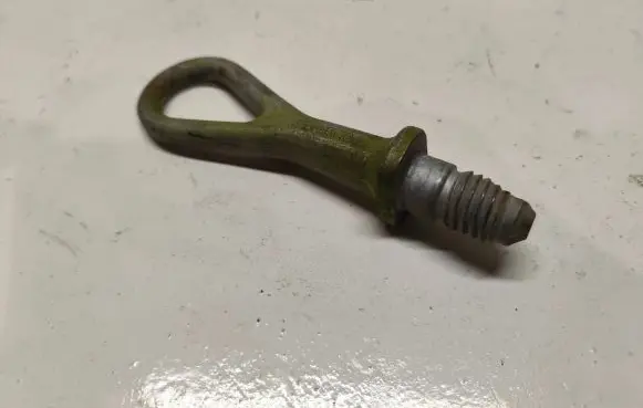 Towing hook eye
