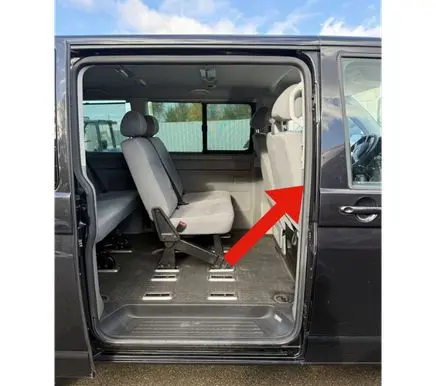 Volkswagen Transporter - Caravelle T5 Sliding door rubber seal 