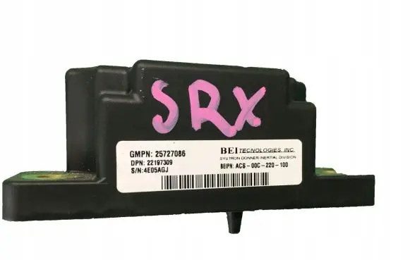 Cadillac SRX ESP acceleration yaw rate sensor 25727086