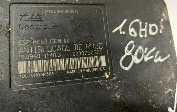 Citroen C5 ABS Pump 9657061080 10020601904 10096011403