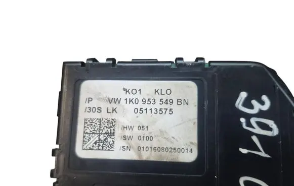 Volkswagen Golf Plus Steering angle sensor 1K0953549BN 05113575 01016080250014