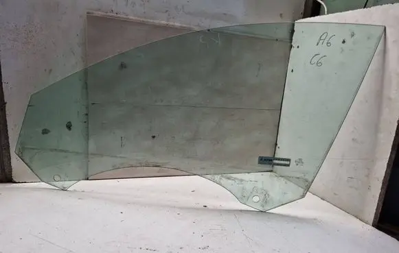 Audi A6 S6 C6 4F Front door window glass four-door 43R00083 DOT90AS2M50 A011404