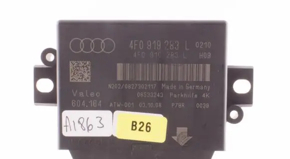 Audi A6 S6 C6 4F Parking PDC control unit/module 4F0919283L 604164 08533243