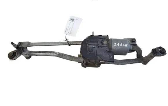 Front wiper linkage and motor