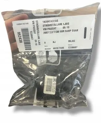 Volkswagen Golf VI Light switch 1K0941431AS
