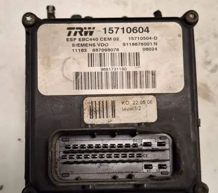 Peugeot 407 ABS Pump 15710604 15710504D S118676001N
