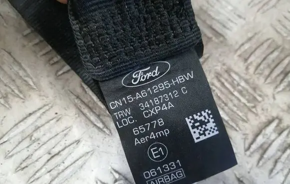 Ford Ecosport Front seatbelt CN15A61295HBW 65778 061331