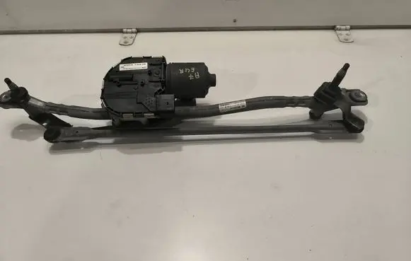Front wiper linkage and motor