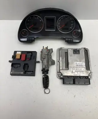 Audi A4 S4 B7 8E 8H Engine ECU kit and lock set 8E0910115N 8E0907115D 0261S02211